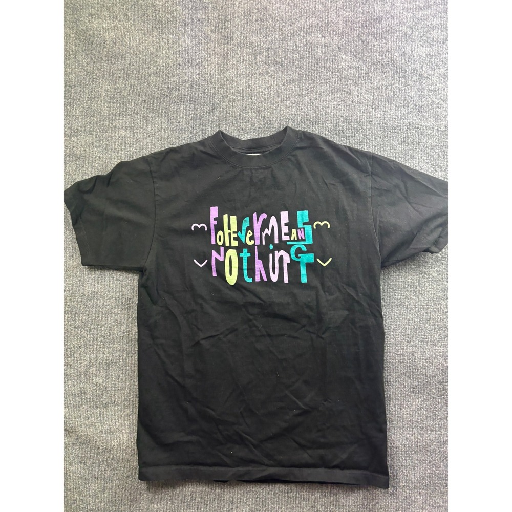 Shaka Wear Graphic T-Shirt Mens L Black Forever Means Nothing Super Max Heavy